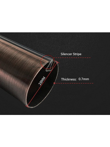 QYR61 Coree 28mm Diameter Steel Curtain Rod Set With Acrylic Finial
