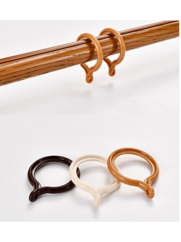 QYR79 28mm Diameter Aluminum Alloy Wood Grain Single Double Curtain rod sets