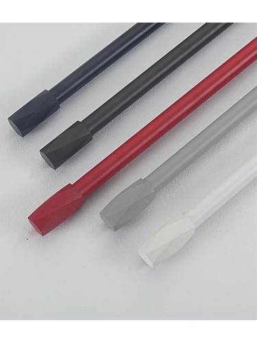 QYR86 28mm Luxury White Black Red Aluminum Alloy Matte Curtain rod sets