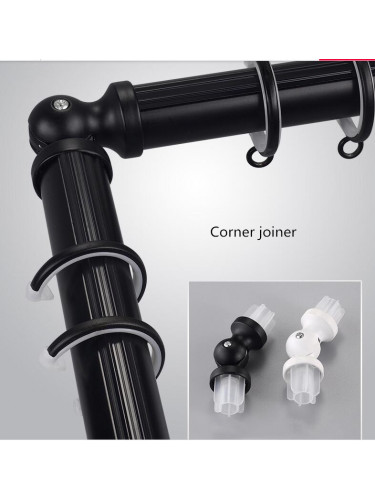 QYR92 28mm New Style Crystal Ball Finial Aluminum Alloy Single Double Curtain rod sets