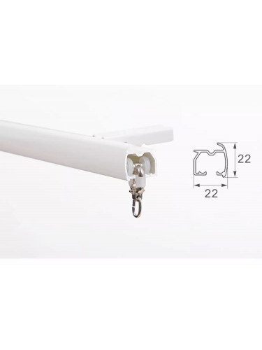 QYRF05 Fashion Single Double Curtain Tracks Ceiling/Wall Mount. There are 3 colours for you choose. These tracks can be used more than 20 years. The double-track sealing design prevents light leakage, making your room more private.