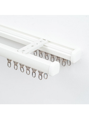 QYRF05 Fashion Single Double Curtain Tracks Ceiling/Wall Mount