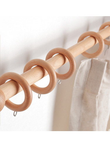 Wooden Curtain Rings For 25mm/28mm/30mm/35mm Wood Curtain Rods