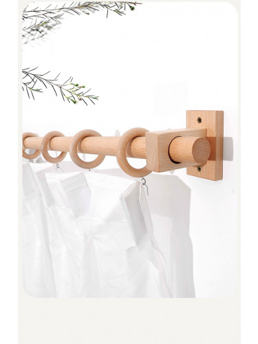 QYT22A Ceiling/Wall Decorative Wooden Curtain Rod Brackets 