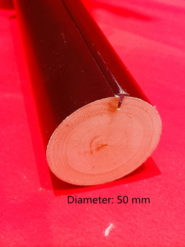 QYT66 50mm Diameter Wooden Pole Red Wood Brackets And Finials