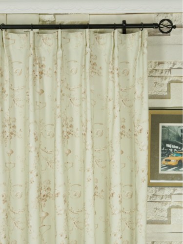 Poseidon Floral Print Blackout Custom Made Curtains QYV308A Heading Style