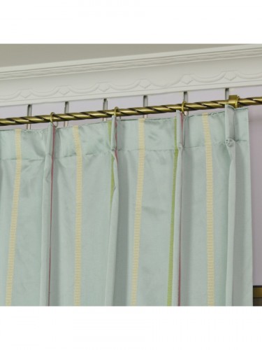 Qyx104aj Mirage Embroidered Striped Single Pinch Pleat