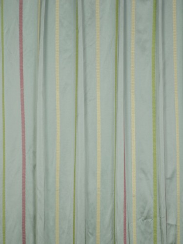 QYX104AS Mirage Embroidered Striped Fabric Sample (Color: Blizzard Blue)