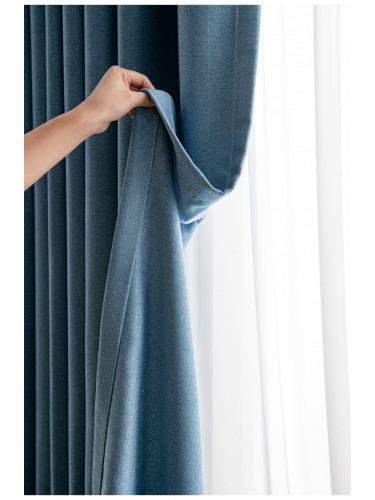QYYL2208A Illawarra Plain Faux Linen Blackout Custom Made Curtains