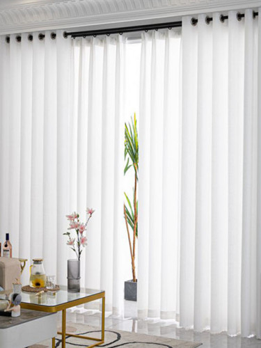 QYYL2210A Faux Linen Custom Made Sheer Curtains