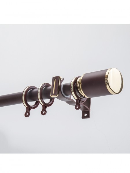 Custom Curtain Rods Poles Tracks Rails Hardware Qyry03 28mm Column Finial Aluminum Alloy Single Curtain Rod Set