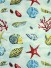 Whitehaven Sealife Nautical Printed Custom Made Cotton Curtains (Color: Celeste)