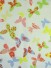 Whitehaven Butterflies Printed Cotton Fabric Sample (Color: Red Orange)