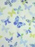 Whitehaven Butterflies Printed Double Pinch Pleat Cotton Curtain (Color: Baby Blue Eyes)