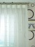 Whitehaven Bow Embroidered Custom Made Sheer Curtain (Heading: Versatile Pleat)