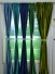 Hotham Blue Plain Ready Made Concealed Tab Top Blackout Velvet Curtains