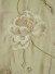 Franklin Deep Champagne Embroidered Floral Eyelet Faux Silk Curtains Ready Made Fabric Details