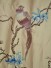 Franklin Light Apricot Embroidered Branch Faux Silk Fabric Samples Fabric