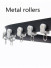 CHR01 Ivory Bendable Ivory and Black Curtain Tracks Ceiling/Wall Mount For Bay Window