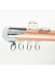 CHR02 Super Thick Ivory Black Champagne Rose Gold Curtain Tracks Ceiling/Wall Mount(Color: Rose gold)