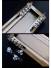 HR7622 Ceiling Mounted or Wall Mounted Double Curtain Tracks and Rails (Color: Champagne)