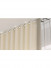 Warrego CHR04 Thick Ivory S Fold Curtain Tracks Ceiling/Wall Mount