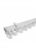 Warrego CHR04 Thick Ivory S Fold Curtain Tracks Ceiling/Wall Mount(Color: Ivory straight track)