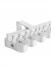 Warrego CHR04 Thick Ivory S Fold Curtain Tracks Ceiling/Wall Mount(Color: Ivory bendable track)