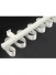 Warrego CHR09 Thick Ivory Black S Fold Curtain Tracks Ceiling/Wall Mount