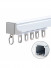 CHR103 White Champagne Silent Gliss Single/Double Curtain Rails(Color: White)