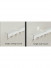 CHR105 Ivory Champagne Black Curtain Tracks Ceiling/Wall Mount