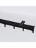 Warrego High Quality Ivory S-Fold Curtain Tracks Ceiling/Wall Mount(Color: Black)