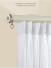 CHR125 White Black Blue Champagne Aluminum alloy Curtain Track Set With Column Finials
