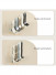 CHR126 White Grey Blue Champagne Aluminum alloy Curtain Track Set Ceiling/Wall Mount