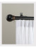 Sonder Luxurious White Black Blue Champagne Aluminum alloy Curtain Track Set With Ball Cone Finials