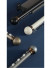 Sonder Luxurious White Black Blue Champagne Aluminum alloy Curtain Track Set With Ball Cone Finials
