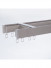 CHR1422 Ceiling/Wall Mounted Hidden Double Curtain Tracks For Living Room(Color: Champagne)