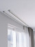 CHR15 NEW Arrival V Shape Ivory Black Ceiling Mounted Curtain Tracks 