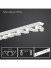 S Fold Curtain Tracks Ceiling Mount White Black Single Tracks Warrego(Color: White track 107 mm s fold heading tape)