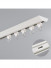 CHR15 NEW Arrival V Shape Ivory Black Ceiling Mounted Curtain Tracks (Color: Ivory)