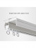 CHR17 NEW Arrival Ivory Wall/Ceiling Mounted Valance Curtain Track Sets For Living Room