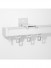 CHR19 Ivory Black Curtain Tracks Ceiling/Wall Mount