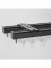 CHR19 Ivory Black Curtain Tracks Ceiling/Wall Mount