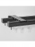 CHR19 Ivory Black Curtain Tracks Ceiling/Wall Mount