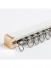 CHR28 Super Thick Ivory Champagne Curtain Tracks Ceiling/Wall Mount