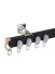 CHR33 Ivory Black Pink Blue Green Bendable Curtain Tracks Ceiling/Wall Mount For Bay Window