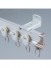 CHR39 Bendable Ivory Silver Blue Champagne Curtain Tracks Ceiling/Wall Mount For Bay Window