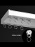 CHR4110 White/Balck/Champagne Thick Aluminum Alloy Double Curtain Tracks