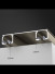 CHR4110 White/Balck/Champagne Thick Aluminum Alloy Double Curtain Tracks