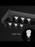 CHR4110 White/Balck/Champagne Thick Aluminum Alloy Double Curtain Tracks